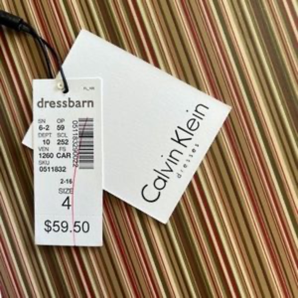 CALVIN KLEIN Colorblock Sheath Dress/Size 4 - Picture 9 of 9